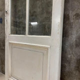 Houten deur met glas