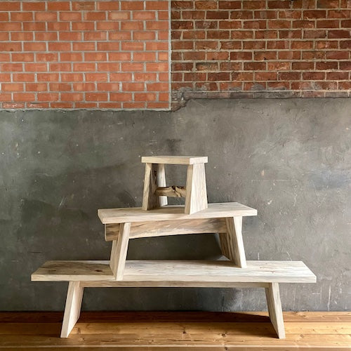 Kastanje houten krukjes (3)