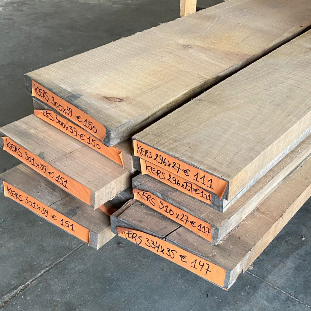 Kers boomdelen ongeschaafd (stuk)