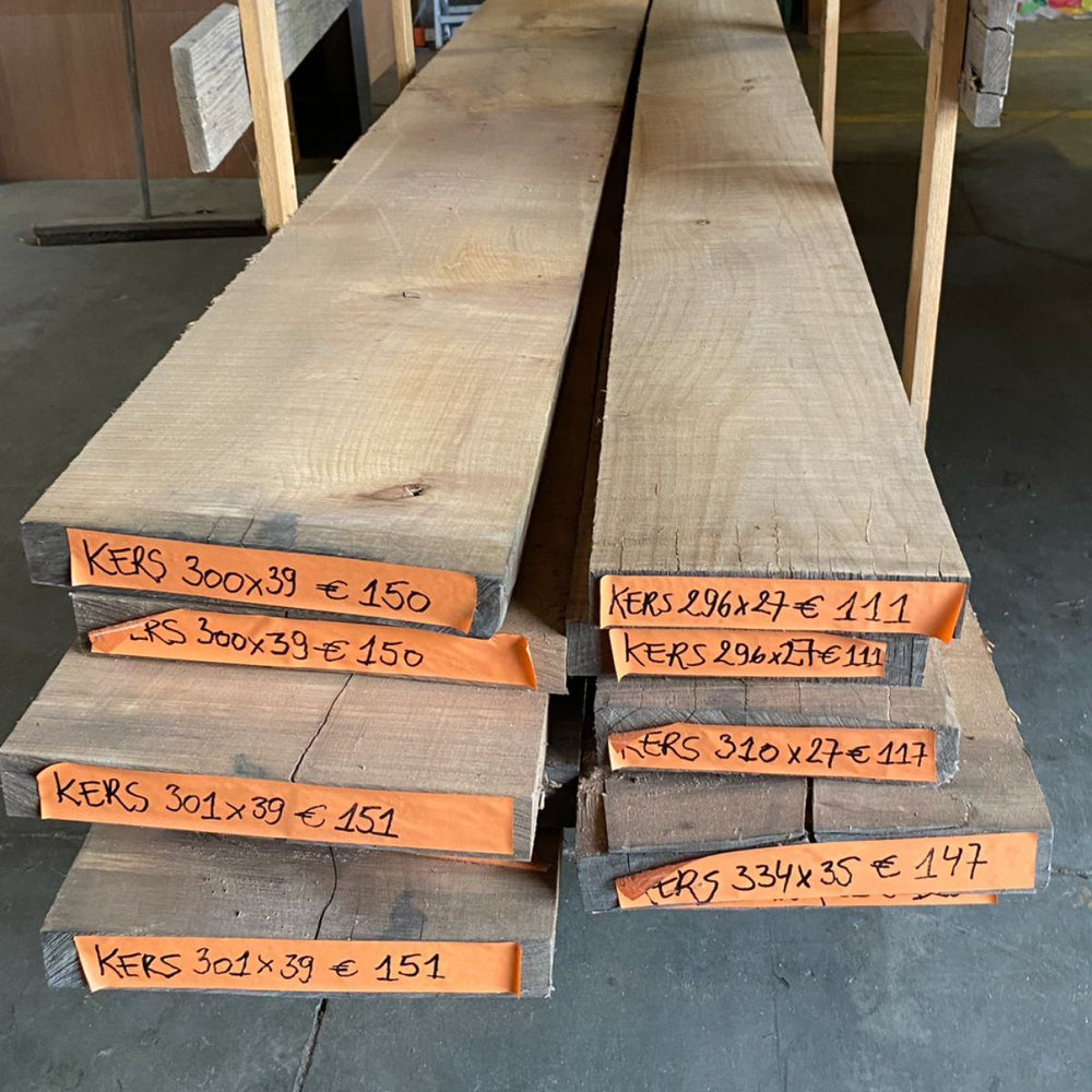 Kers boomdelen ongeschaafd (stuk)