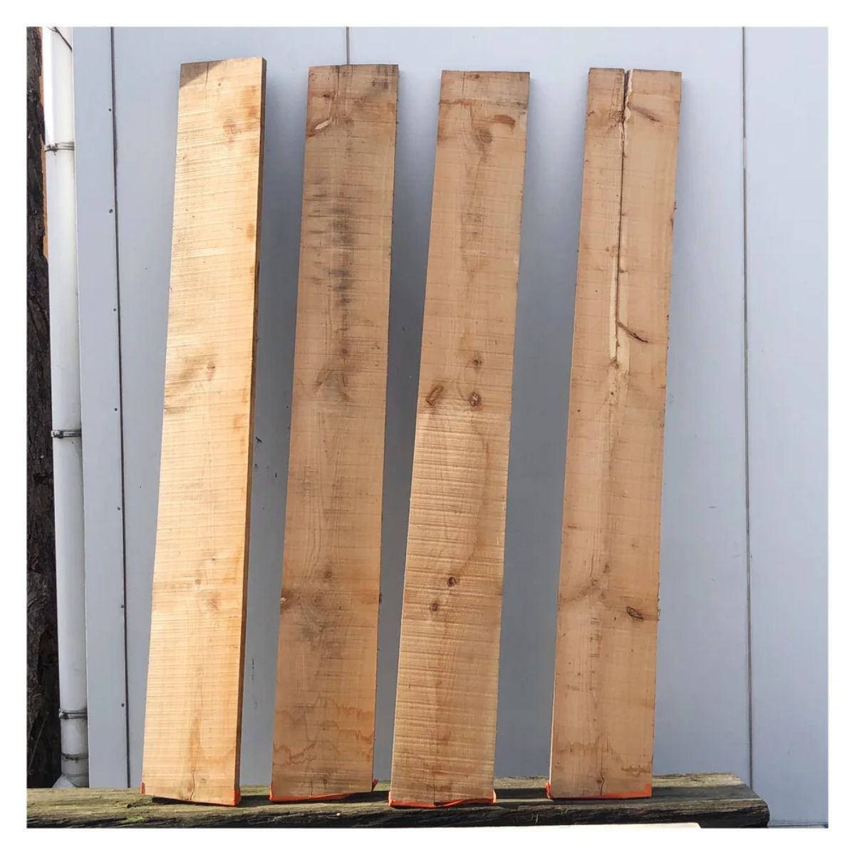 Kers boomdelen ongeschaafd (stuk)