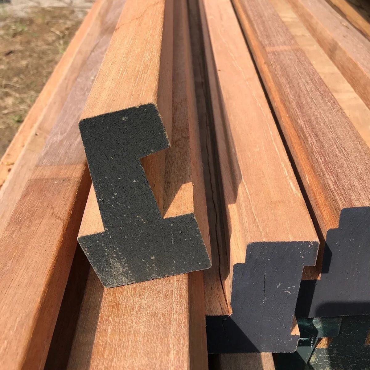 Meranti kozijnen raamprofielen C en A (lm)