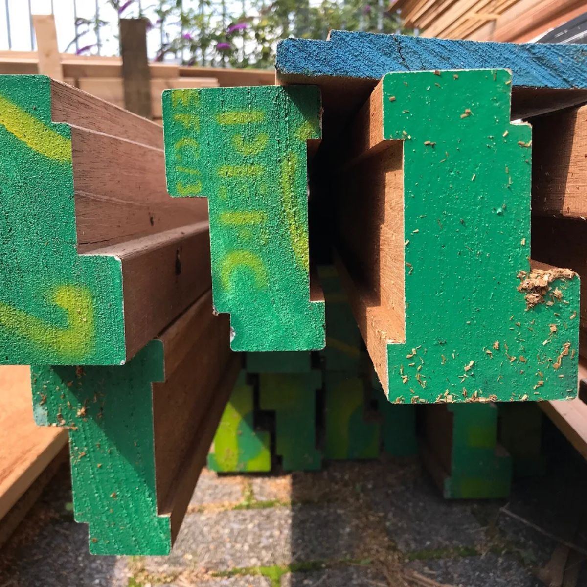 Meranti kozijnen raamprofielen C en A (lm)