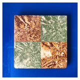 Retro oranje/groene tegels (6,2 m2 LOT)