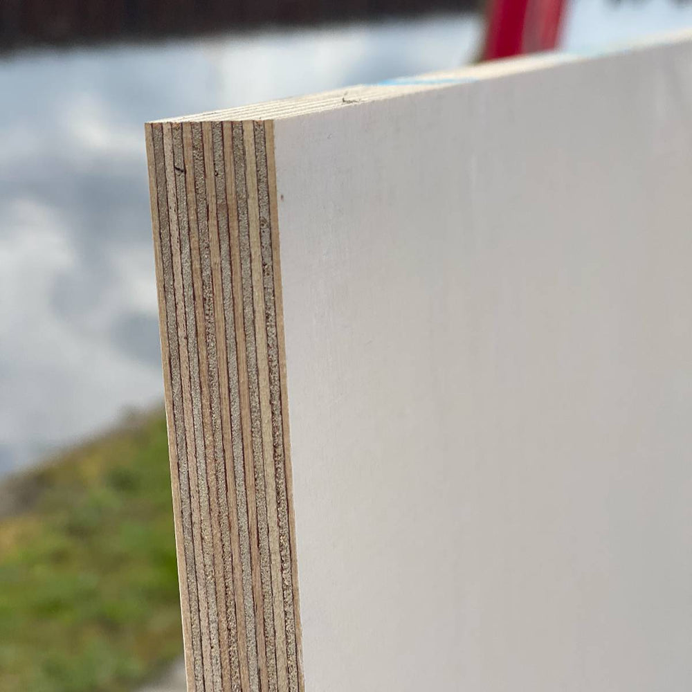 Multiplex berk 18 mm met witte zijde AA-kwaliteit (st)