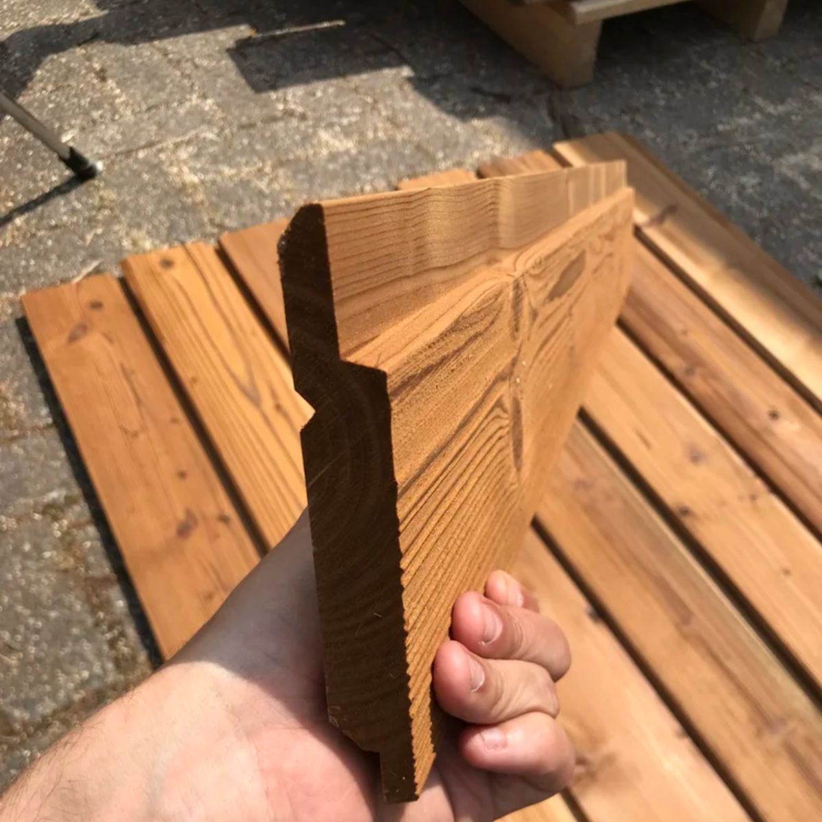 Thermowood gevelbekleding 18mm dik (lm)