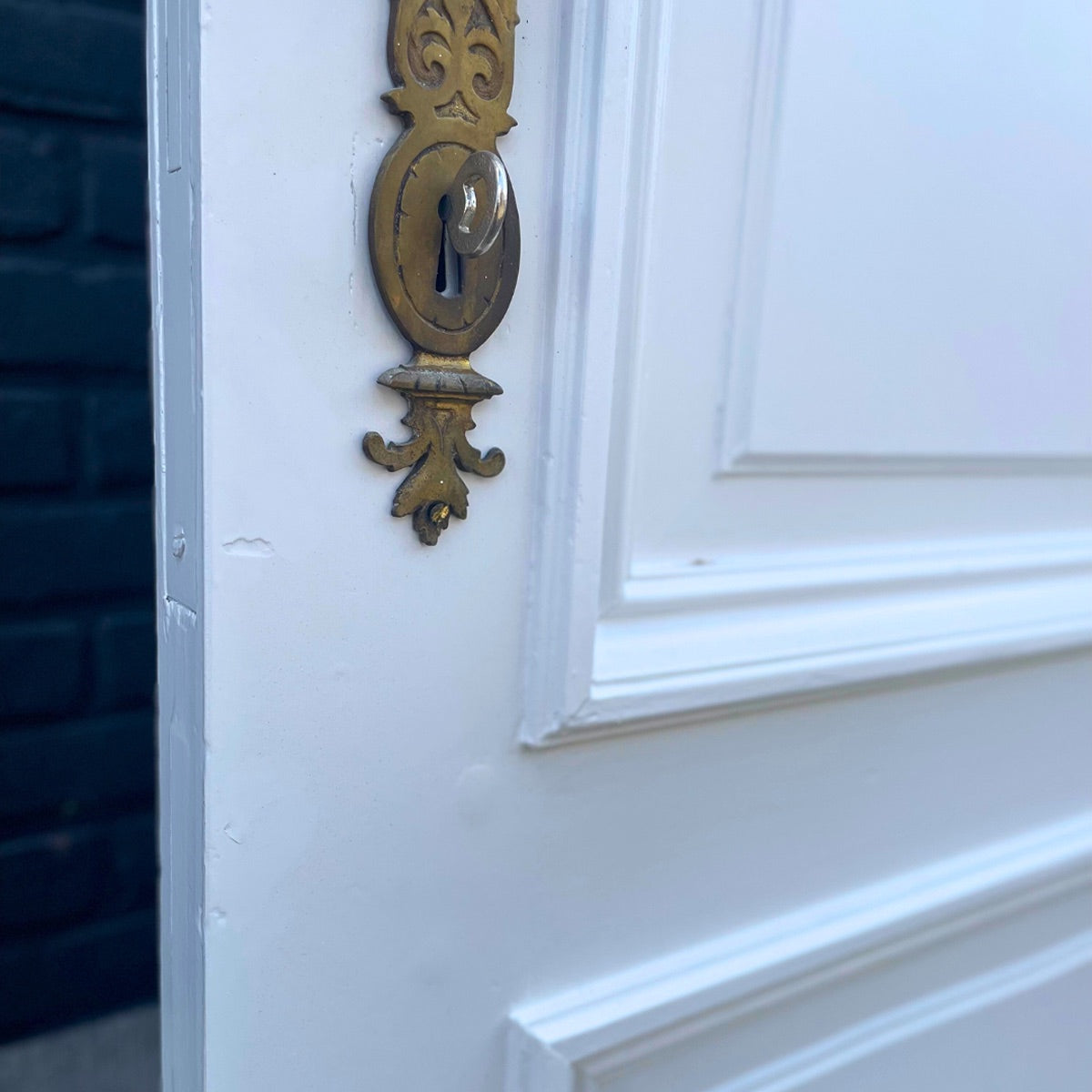 Vintage witte deur